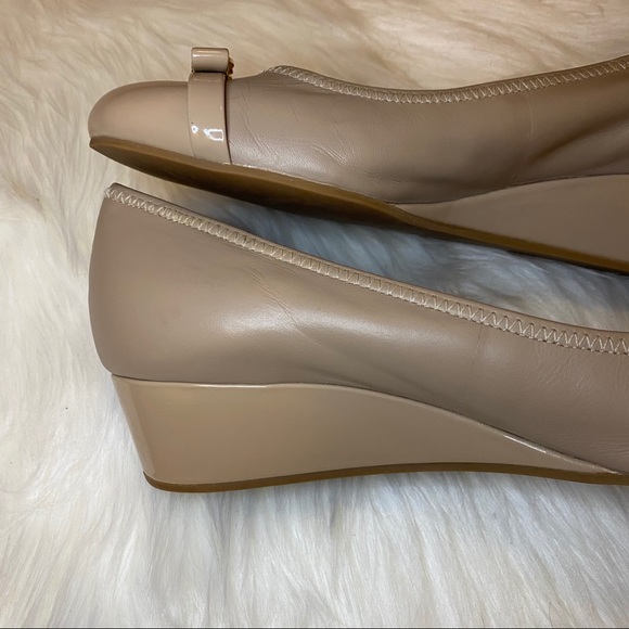 nude short block heels